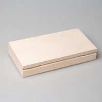 Деревянная заготовка шкатулка прямоугольная (купюрница) 18 х 9 х 3 см