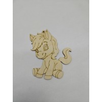 Фигурка из фанеры плоская (подвес) "Год лошади №2"