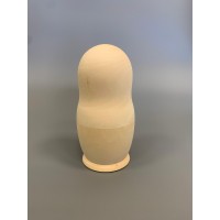 Деревянная заготовка матрешки 1 кукольная (разборная) 17 см