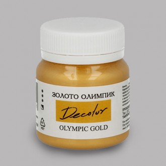 Краска акриловая "ТАИР" художественная  "Деколор", золото олимпик, 50 мл