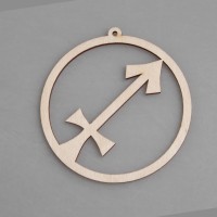 Шар-подвес из фанеры Зодиак "Стрелец"