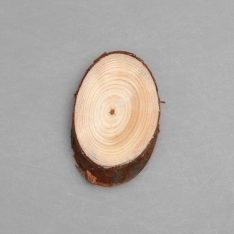 Деревянный спил 7 х 4,5 см (овальный тип) 