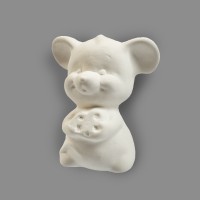 Заготовка для декорирования "Love2art" Мышь с сыром керамика 7 х 7 х 10 см