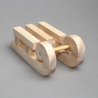 Игрушка деревянная из сосны "Сани"