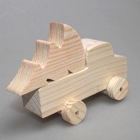 Деревянная заготовка из сосны "Грузовик с ёлкой"