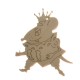 Фигурка плоская из фанеры (подвес) "Мышиный король"
