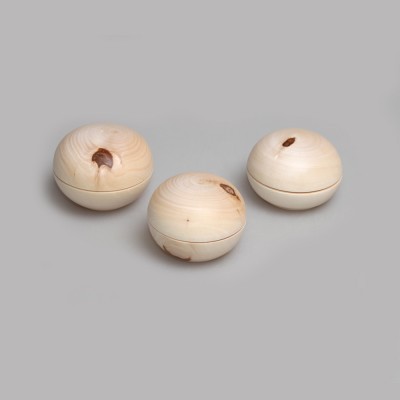 Шкатулка деревянная круглая малая с уценкой 5,5 см
