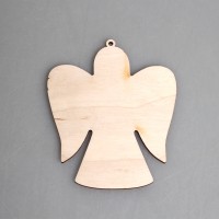 Фигурка-подвес плоская из фанеры "Ангелочек" 1.27-716