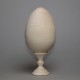 Деревянная заготовка яйцо 17 см на подставке 8 см