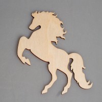 Фигурка плоская из фанеры "Буйный конь"