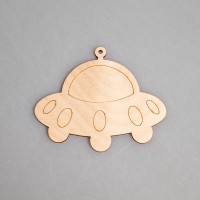 Фигурка-подвес плоская из фанеры "НЛО"