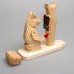Деревянная богородская игрушка "Мишка-художник"
