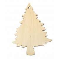 Фигурка подвес из фанеры "Пушистая ёлка" 1.27-299