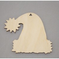 Фигурка подвес из фанеры "Новогодний колпак"