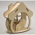 Декоративная объемная картинка "Мышкин дом" из фанеры