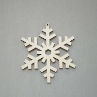 Фигурка подвес из фанеры "Снежинка-12"