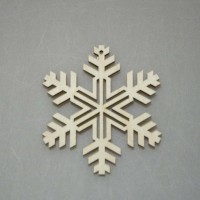 Фигурка подвес из фанеры "Снежинка-13"