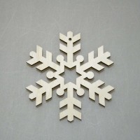 Фигурка подвес из фанеры "Снежинка-15"