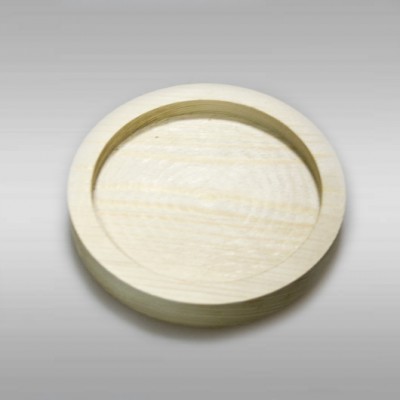 Декоративная деревянная тарелочка из сосны