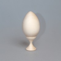 Деревянная заготовка яйцо 8 см на подставке 4,5 см