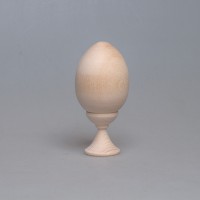 Деревянная заготовка яйцо 6,2 см на подставке 3,5 см