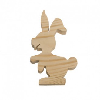 Деревянная фигурка "Веселый кролик"