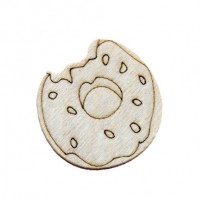 Заготовка для значка из фанеры "Донат"