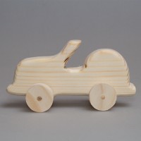 Деревянная заготовка "Кабриолет" (на колесиках)