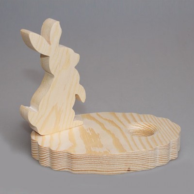 Подставка для пасхального яйца "Кролик" из дерева