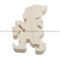 Деревянная фигурка "Гномик с фонариком"