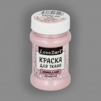 Краска для ткани металлик "Love2art", цвет розовый 05М, 60 мл