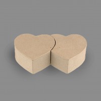 Заготовка для декорирования из папье-маше "коробочка-сердца" (Love2art)