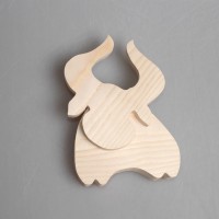 Фигурка деревянная составная "Бычок"