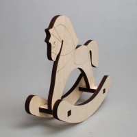 Деревянная заготовка "Игривая лошадка" (качалка)
