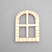 Фигурка-подвес плоская из фанеры "Окно-6"