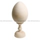 Деревянная заготовка яйцо 26 см на подставке 15,5 см