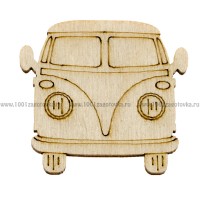 Заготовка для значка из фанеры "Автобус"