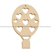 Фигурка подвес из фанеры "Воздушный шар-4"