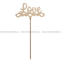 Деревянный топпер "Love"