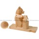 Деревянная богородская игрушка "Мишка рубит дрова"