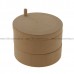 Деревянная заготовка шкатулка круглая раздвижная (двойная) 11 см
