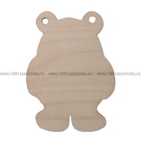 Фигурка плоская "Медвежонок" (подвес)