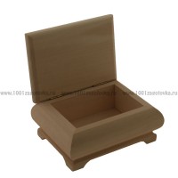 Деревянная заготовка фигурная шкатулка 16,5 х 12,5 х 7,5 см