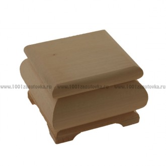 Деревянная заготовка фигурная шкатулка "Кубик" 10 х 10 х 7,5 см