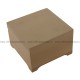 Деревянная заготовка шкатулка плоская "Кубик" 10 х 10 х 8 см