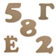 Деревянные заготовки букв и цифр